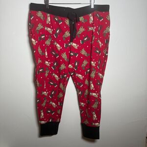 Torrid Dog Santa Jogger Pajama Pants Size 3 3X 22-24 NWT Holiday Dog Mom